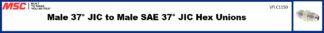 Male 37° JIC to Male SAE 37° JIC Hex Unions