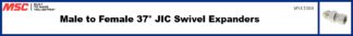 Male to Female 37° JIC Swivel Expanders