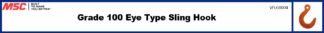Grade 100 Eye Type Sling Hook