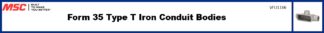 Form 35 Type T Iron Conduit Bodies