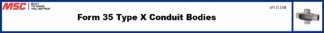 Form 35 Type X Conduit Bodies