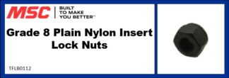 Grade 8 Plain Nylon Insert Lock Nuts