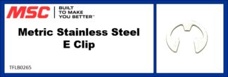 Metric Stainless Steel E Clip