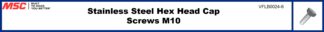 Stainless Steel Hex Head Cap  Screws M10