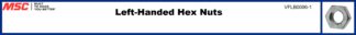 Left-Handed Hex Nuts