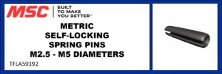 METRIC SELF-LOCKING SPRING PINS M2.5 - M5 DIAMETERS