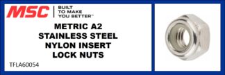 METRIC A2 STAINLESS STEEL NYLON INSERT LOCK NUTS
